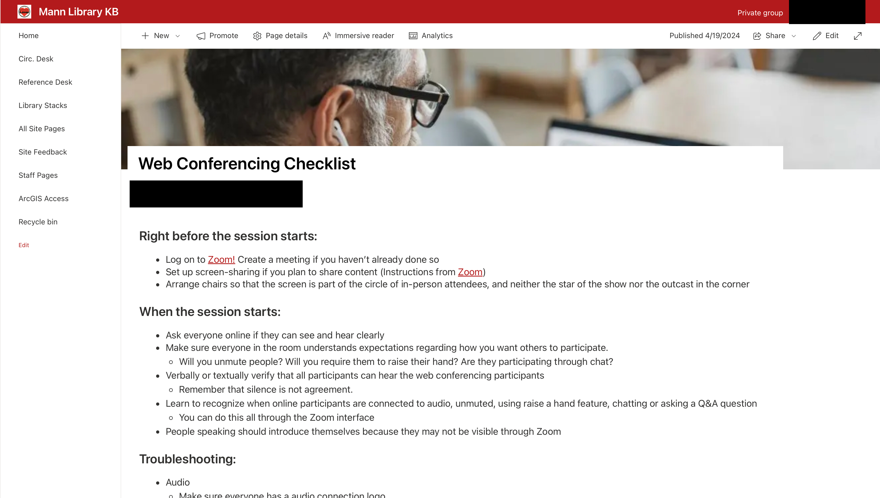 Conference room setup guide